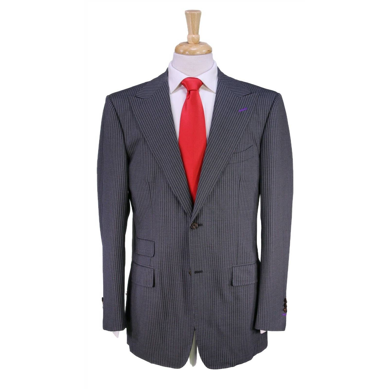 Stitched Xxxx Las Vegas Custom Made Suit For Bryce Harper Gray Striped Suit 42r